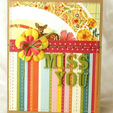 Miss You Card  **Studio Calico March**