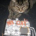 Cooper with my album...