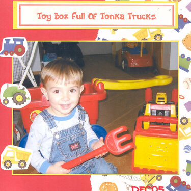Toy Box Full of Tonkas
