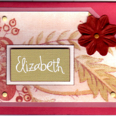 Customized Card &quot;Elizabeth&quot;