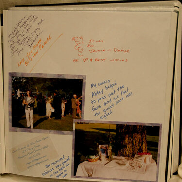The Guest Book Last page