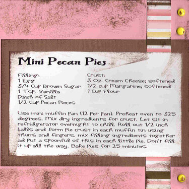 Pies/Pastries - Mini Pecan Pies