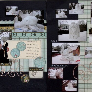 Xyron DT creation featuring We R Memory Keepers-Merry January