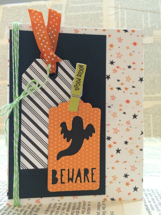 American Crafts Halloween card