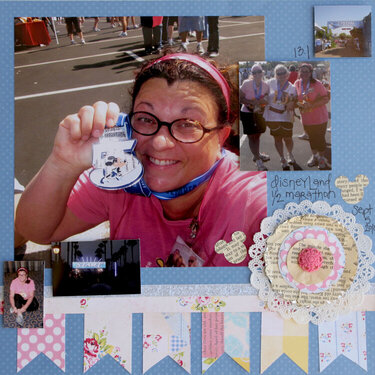 Disneyland 1/2 marathon layout featuring The Girl&#039;s Paperie