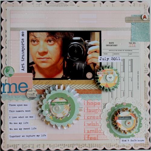 ART TRANSPORTS ME layout featuring Studio Calico and Xyron