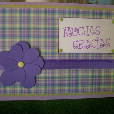 Thank you card in spanish