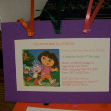 Dora&#039;s invitation