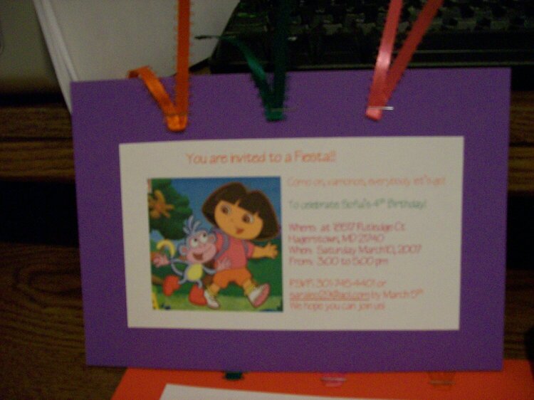 Dora&#039;s invitation
