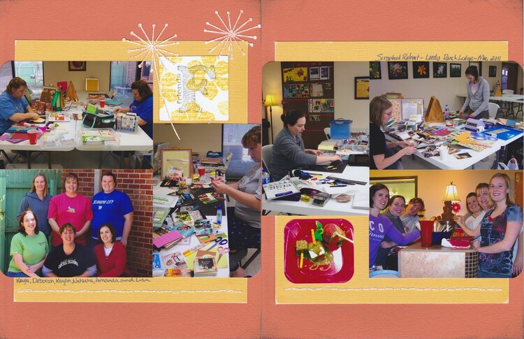 Vol 14 Pg3-4 &quot;Friends&quot; Scrapbooking Retreat