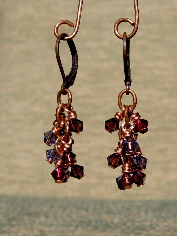 wine earrings