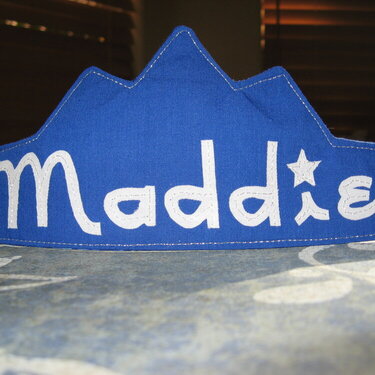 Maddie&#039;s birthday crown