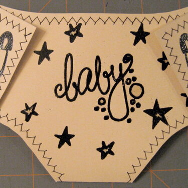 front of my sisters baby shower card