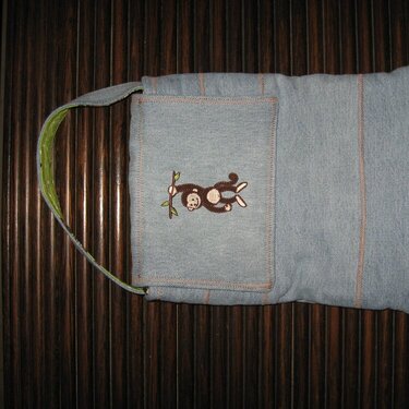 Oliver&#039;s iPad case with a monkey patch