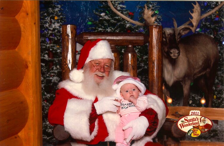 Ally and Santa 2011