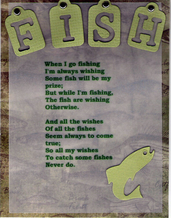 Fishing poem for swap