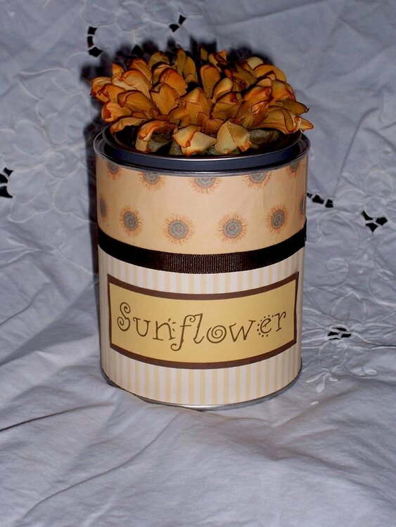 Sunflower Paint Can