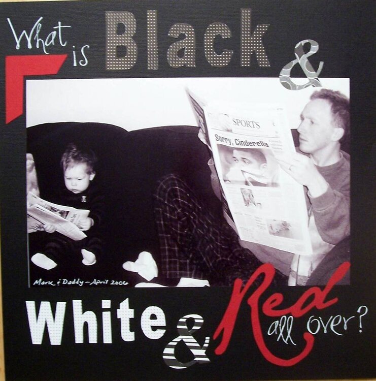 What is Black &amp;amp; White &amp;amp; Red all over?