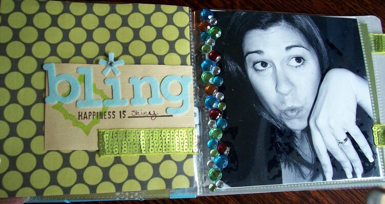 Mini Book (Happiness is____________) Shiny bling