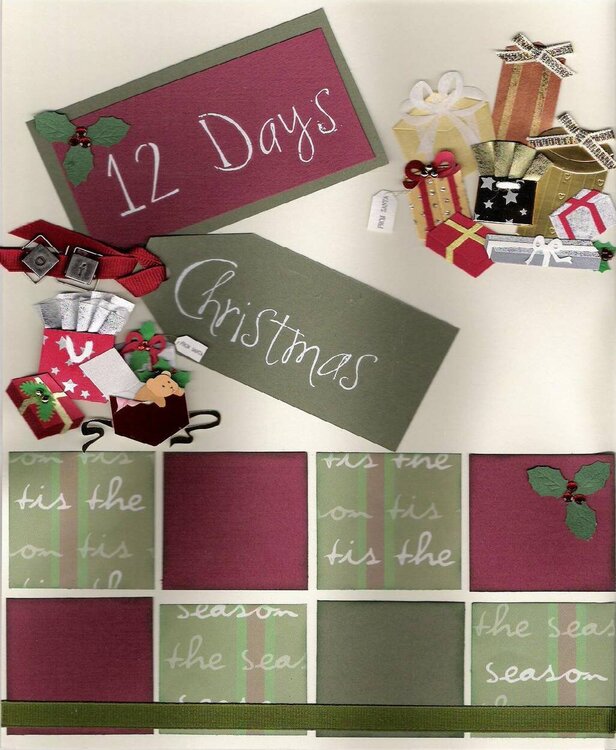 12 Days of Christmas page1- Holiday CJ entry