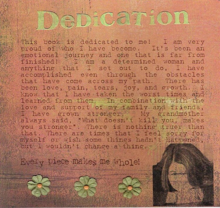 Page 1/ Dedication page