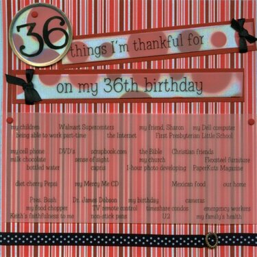 36 things I&#039;m thankful for on my 36th birthday