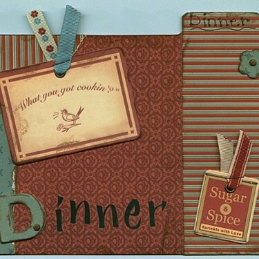 Menu Box - Dinner Divider Card