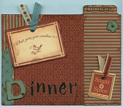 Menu Box - Dinner Divider Card