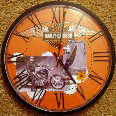 Harley Davidson Altered Wall Clock