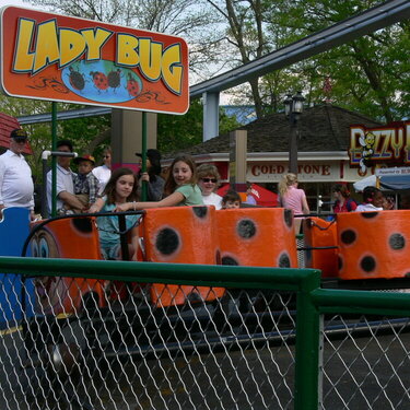 The ladybug Ride at Hersehey