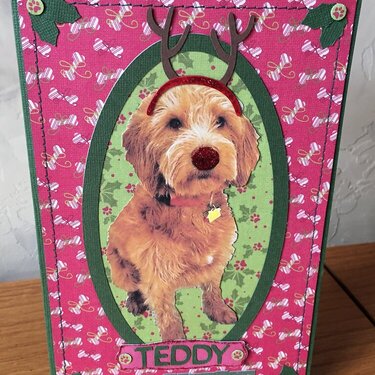 Reindog Christmas Card