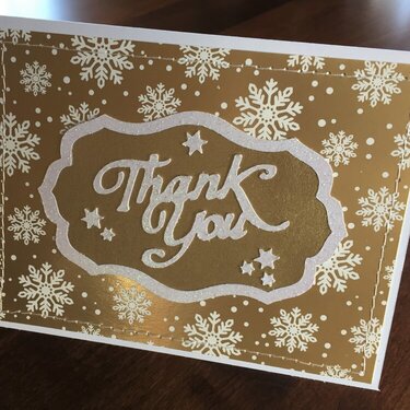 Wintery Thank You Card