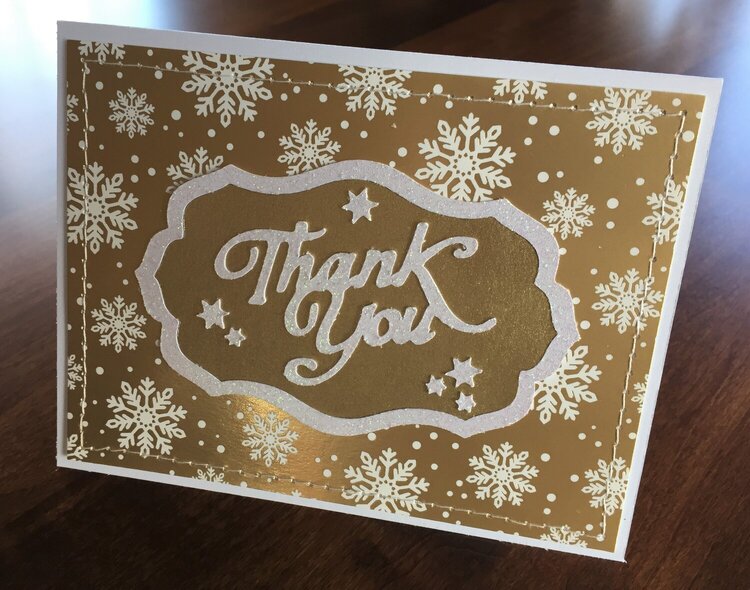 Wintery Thank You Card