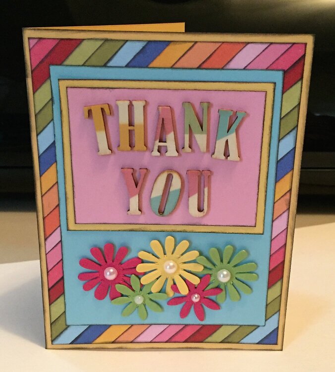 Rainbow Thank You Card