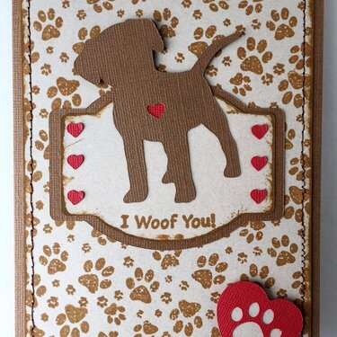 Dog Valentine's Day card