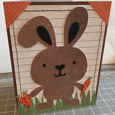 Cricut Easter Bunny card