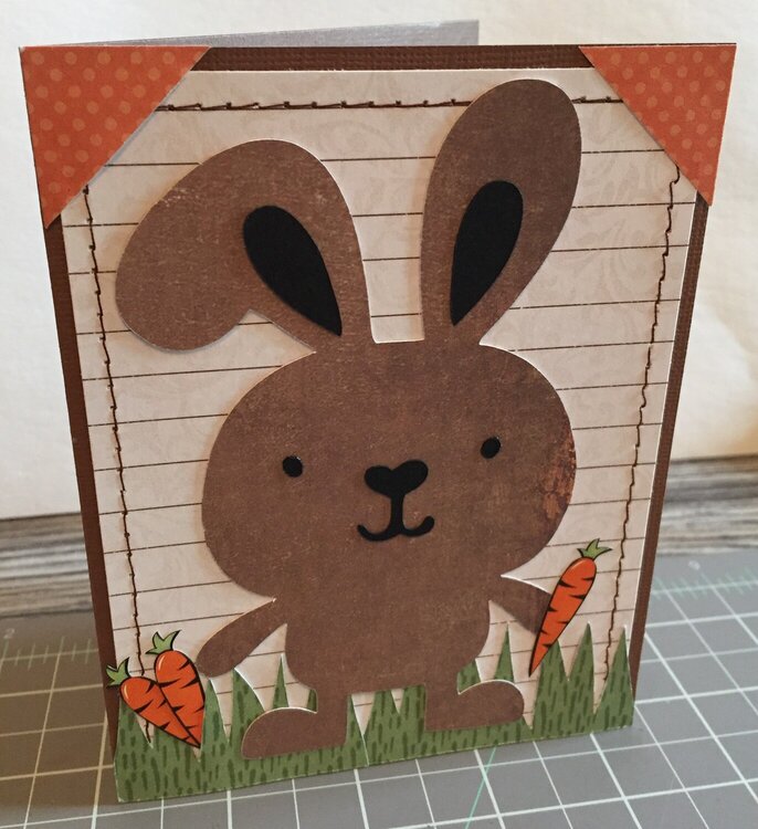 Cricut Easter Bunny card