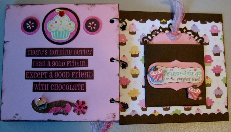 Chocolate Mini Quote Booklet/Birthday Card pgs 10-11