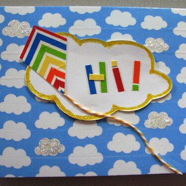 Cloud card for NSD Washi Challenge