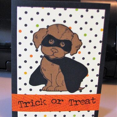 Dog Halloween Card