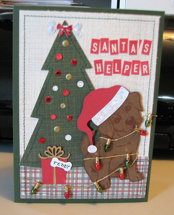 Dog Christmas card