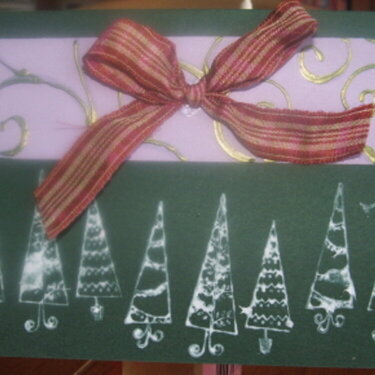 lavendar and green christmas card 4