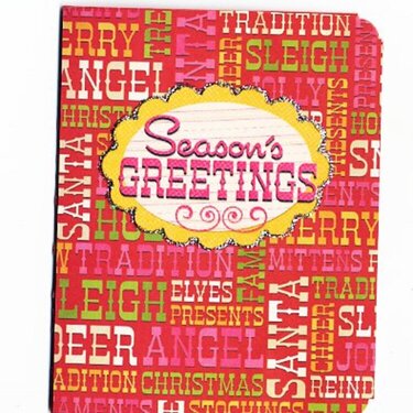 Season&#039;s Greetings using We R Merry &amp; Bright Collection