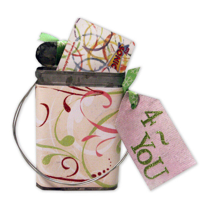 Decorated Gift Certificate tin