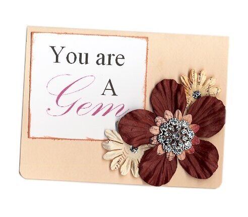 You are a Gem - using Bazzill Jewel Bling Buttons