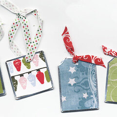 Christmas Tags made with Making Memories Tag Maker