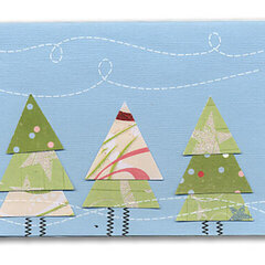 Christmas Card with Trees