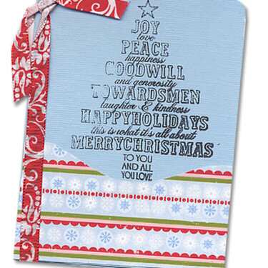 Christmas Card with Ribbon