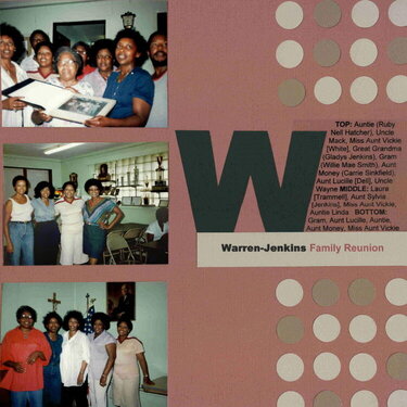 Warren-Jenkins Family Reunion