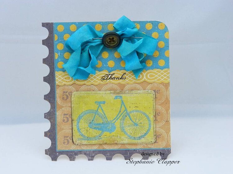 Bicycle Thanks Card